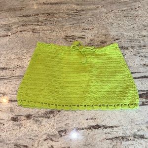 New w tags Girls lime green crochet skirt